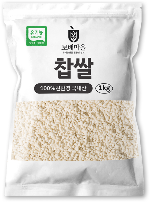 6위 - [햇곡] 국산 프리미엄 유기농 찹쌀, 1개, 1kg