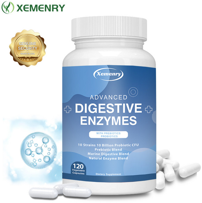 소화 효소 120정 - 프리바이오틱스 프로바이오틱스 변비 완화 장 건강, 1개, 120회분