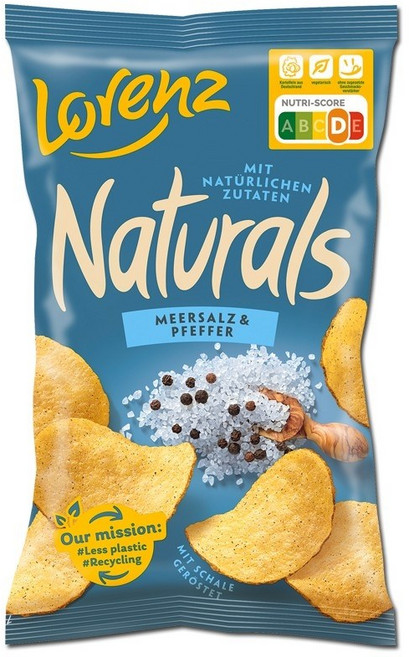 로렌즈 내츄럴스 감자칩 씨솔트&페퍼 95g, 1개