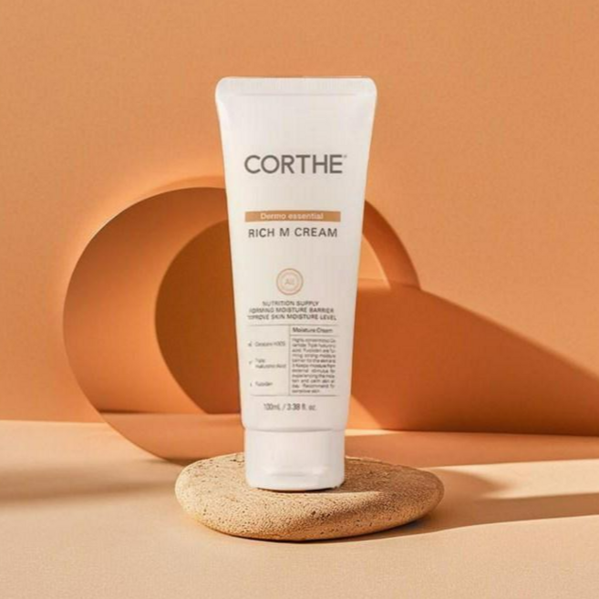 [코르테 DMS] 더 모 에센셜 리치 엠 크림 | 진정 영양 수분 보습 크림, 100ml, 2개