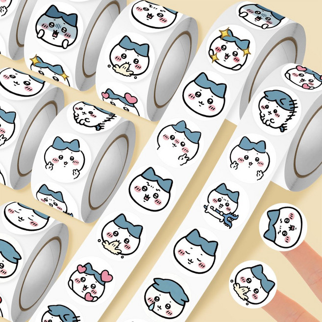 치이카와 하치와레 스티커 세트, 1세트, 롤당 500매