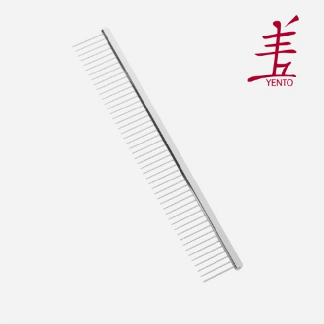 옌토 푸들 콤 전문가용 애견 미용 전용 비숑 빗 일자빗 26YEN010, 1개