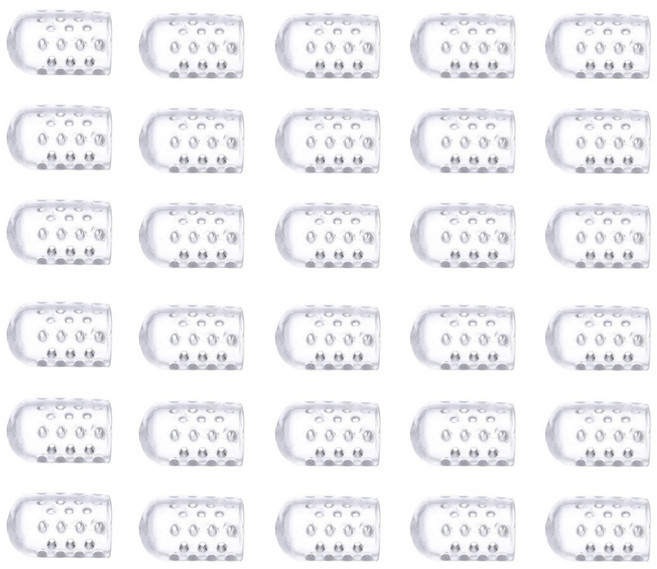 쿠키식스 실리콘 투명 발가락 골무, 30개