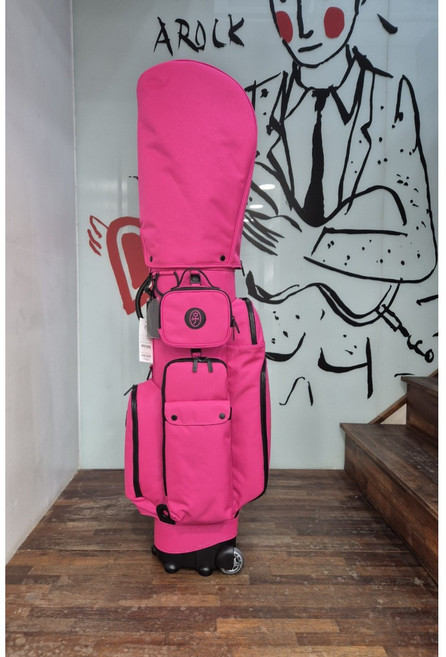 까스텔바작 여성골프 사계절 폴리우레탄 방수 트롤리 경량 캐디백 EMGC702, 핫핑크