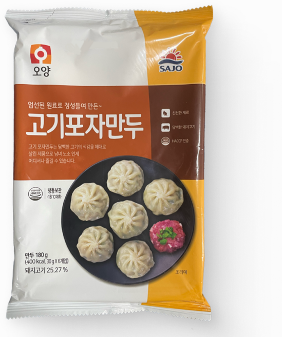 사조대림 고기 찐만두, 15개, 180g