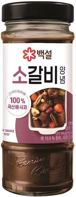 백설 소갈비 양념, 500g, 1개