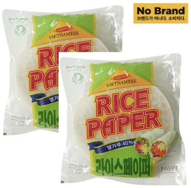 노브랜드 라이스페이퍼, 400g, 2개