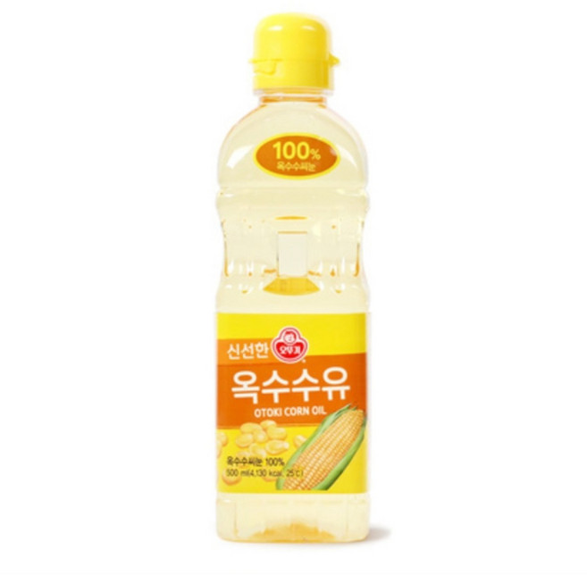 오뚜기 신선한 옥수수유 100% 500ml, 3개