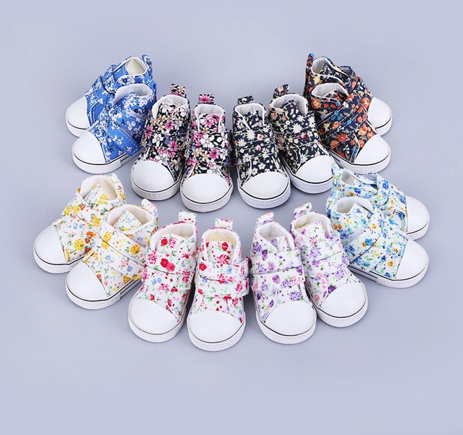 짱패브릭 파올라레이나 틸다 플라워 캔버스, 블루, 1개