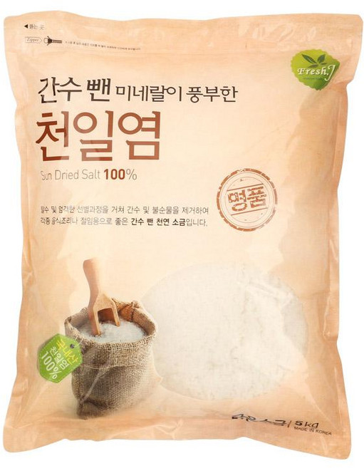 송림염업사 간수뺀천일염5kg송림염업사, 1개, 5kg