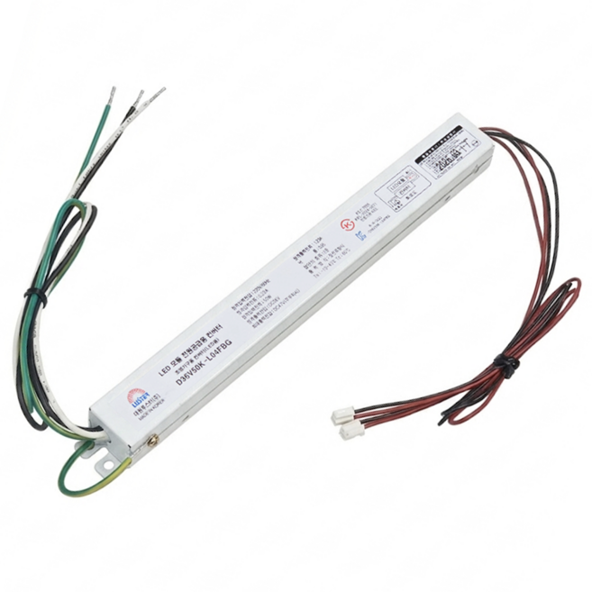 국산 대원루스터 LED컨버터 50W 36V 2채널 정방향 (집게형) D36V50K_L04FBG, 1개