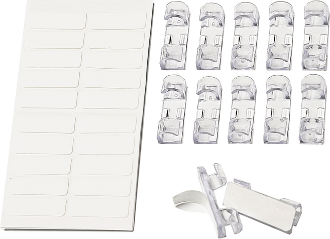 리빅스 선정리 클립 전선정리 케이블 고정 홀더 컴퓨터 책상 선정리 용품 콘센트 인터넷 랜선 데스크 선정리, 투명, 1개