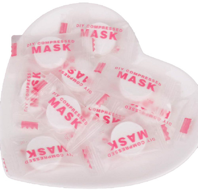 떼루와 면 압축 코인 마스크팩 시트지, 30개