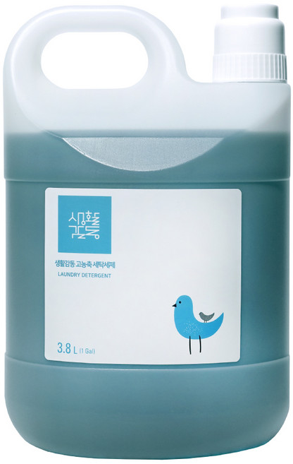 생활감동 고농축 대용량 온가족 세탁세제 일반 드럼 겸용 세탁세제, 4개, 3.8L