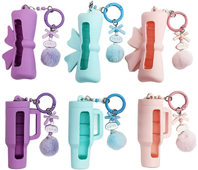 MDC 텀블러/리본 실리콘홀더 립밤키링