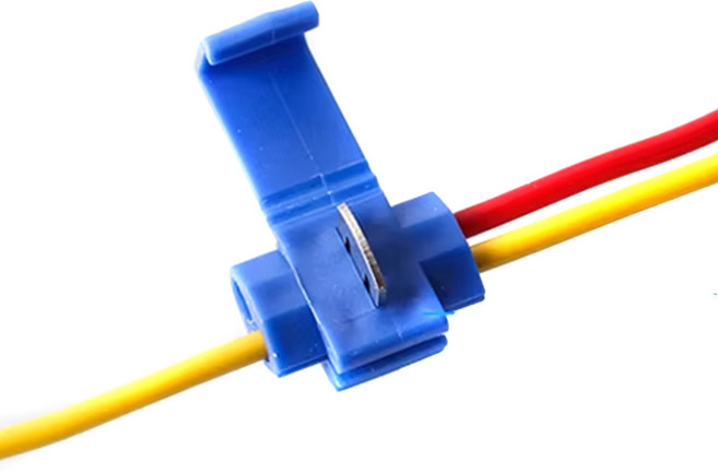 발통마켓 스카치락 무탈피 전선 연결 커넥터, 100개, 블루, 32m