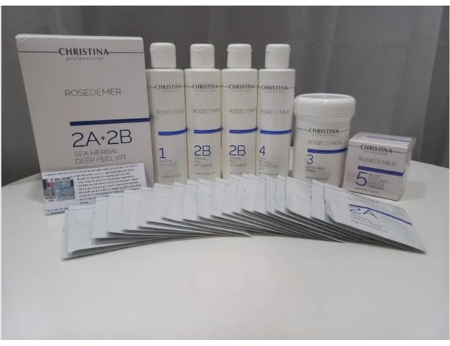 뉴알라딘필링 등드름여드름 집중관리 피부과에스테틱 사용제품 크리스티나 로즈드메르 약초필링 6종세트 스피큘 필링, 풀세트1-5, 1개 - 쿠팡