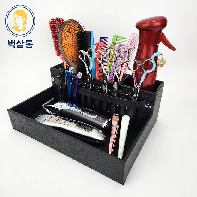 빽살롱 가위정리대, 1개, 블랙