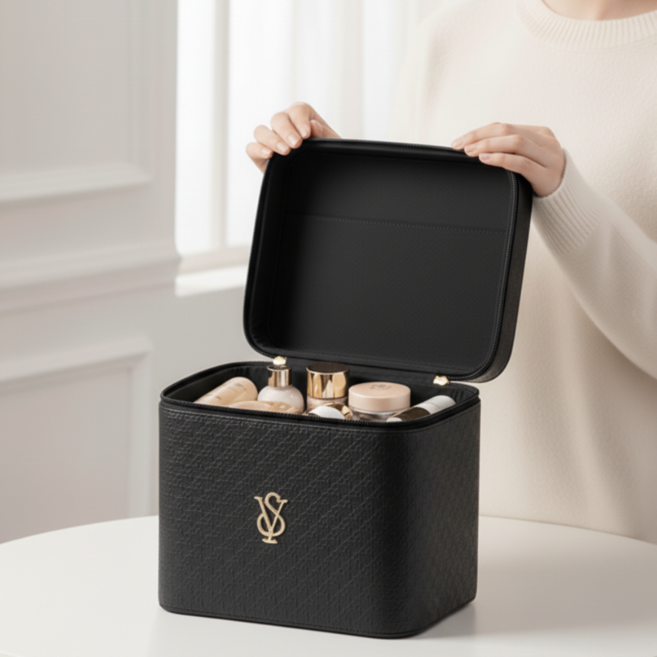 리테일베이 고급 화장품 가방, 블랙