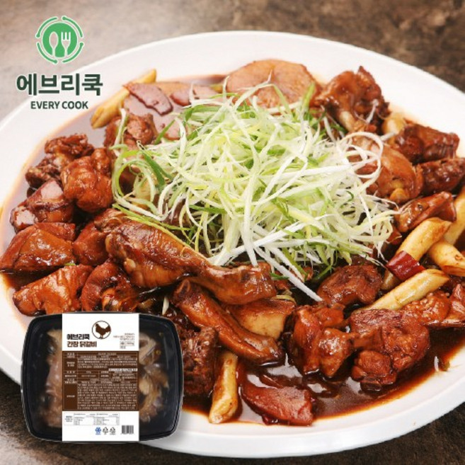 에브리쿡 간장 닭갈비 총1.5kg 닭다리살 5팩 300g, 5개