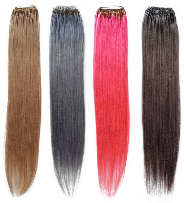 프리티레이디 스킬땋기 인모붙임머리 20인치(52cm) 95g 한팩 머리시술 연장 헤어피스 블랙/브라운계열 기본컬러 자연컬러, #2, 1개