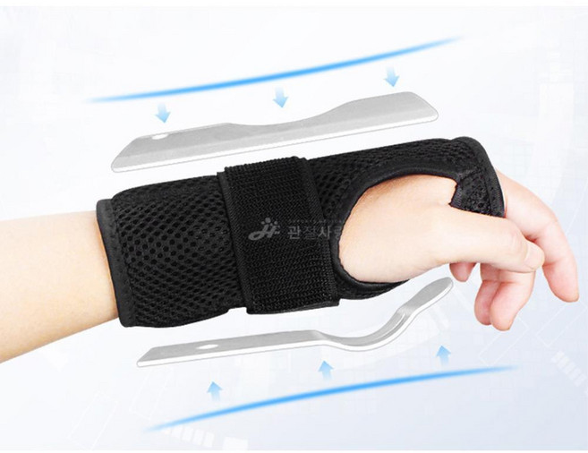 통풍 손목터널 철심고정 지지대 압박보호대 손붕대 스포츠아대 아대추천 스트랩, 좌측, 1개