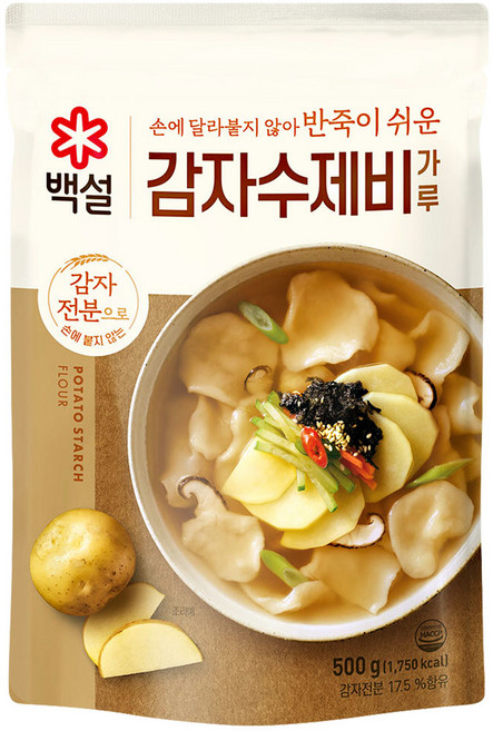 백설 감자수제비 가루, 500g, 1개