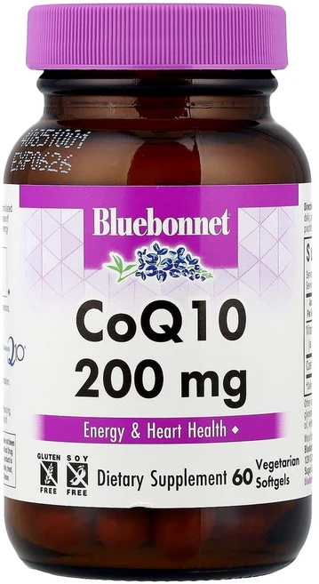 블루보넷 뉴트리션 CoQ10 200 mg 소프트젤 60 소프트젤 코큐텐, 60정, 1개 - 쿠팡