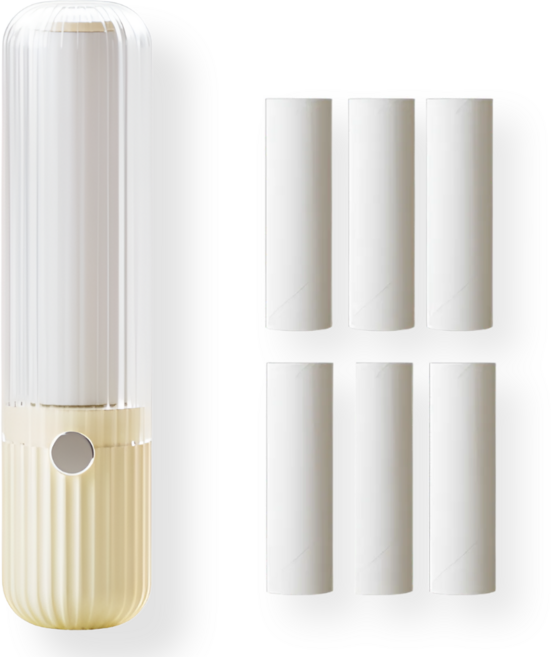 에이솜 찍찍이 롤러 돌돌이 리필 돌돌이 롱핸들 먼지제거 휴대용 돌돌이 본품 + 리필 6개, 1세트