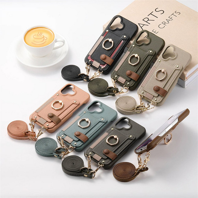 모든지 아이폰17/에어/프로/프로 맥스 리치 크로스줄 스마트링 카드 케이스