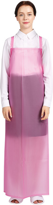 네오브릭 방수앞치마 우레탄 대 H형 90X115 14color, 핑크/반투명, 1개