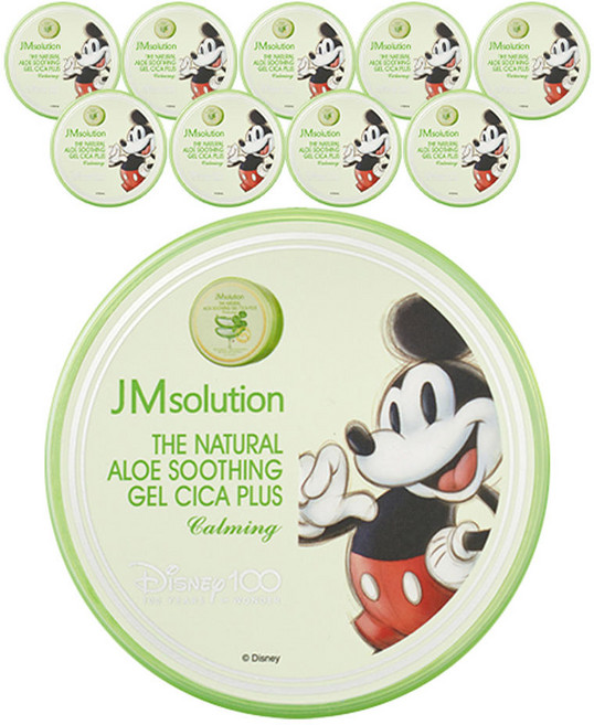 제이엠솔루션 더 내추럴 알로에 수딩 젤 시카 플러스 카밍 300ml 10개
