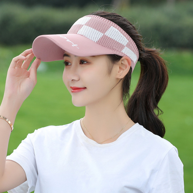 미니멀미 여성 골프 테니스 모자 여름 썬캡, 핑크