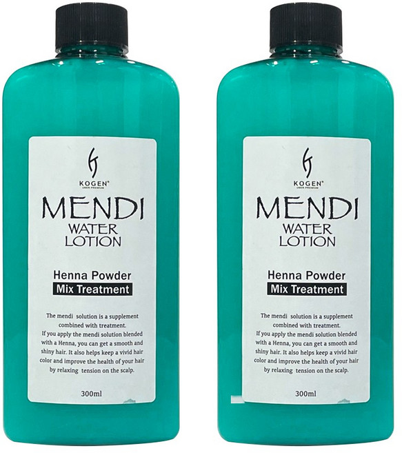 코겐 헤나 맨디 워터로션 300ml (헤나2제용), 화이트, 2개