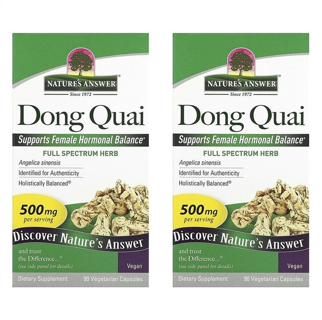 네이처스앤서 당귀 뿌리 500mg, 90정, 2팩 - 쿠팡