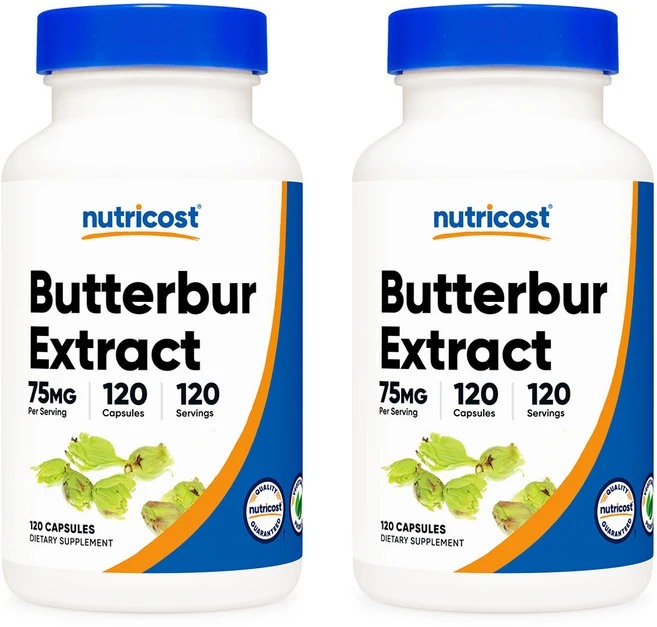 뉴트리코스트 버터버 머위 추출물 75mg 120캡슐, 120정, 2개 - 쿠팡