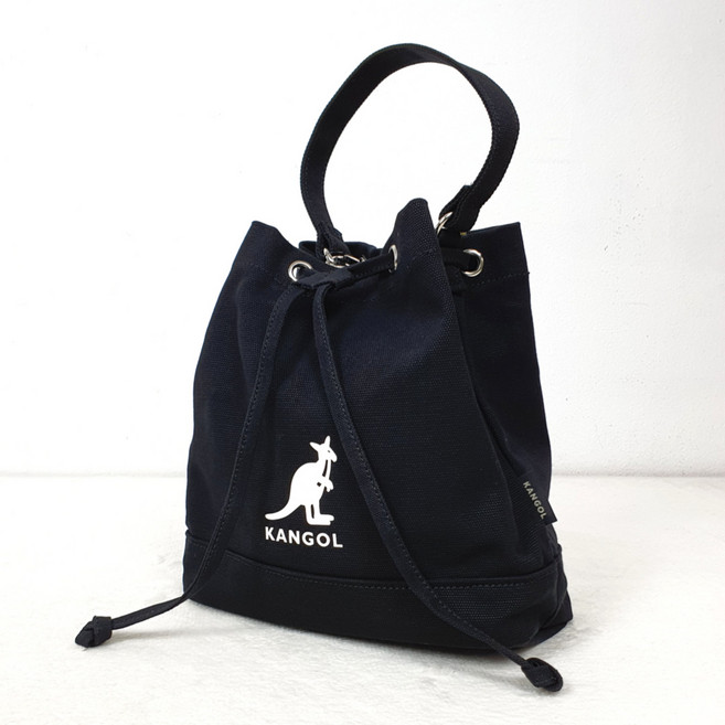 [백화점 정품] 캉골 여성 뉴 엠버 캔버스 버켓백 버킷백 3943 블랙 여자 미니 가방 핸드백 크로스백