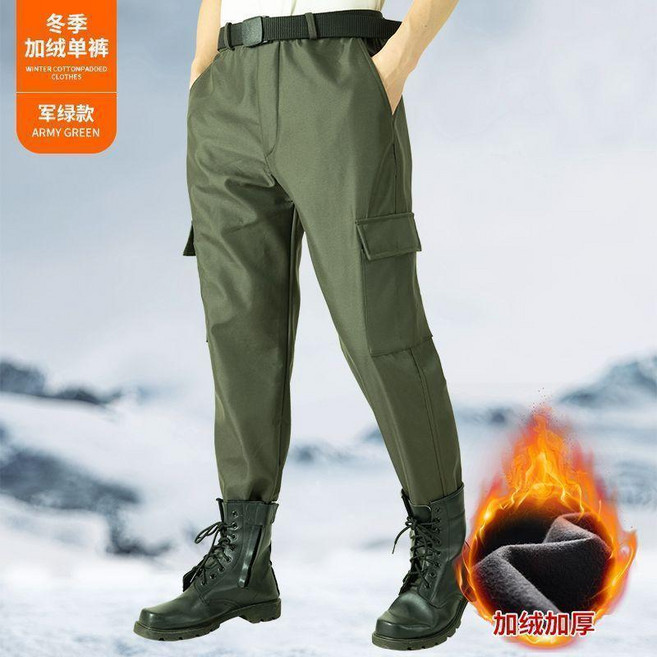 男士秋冬季工作服套裝 加絨加厚保暖耐磨