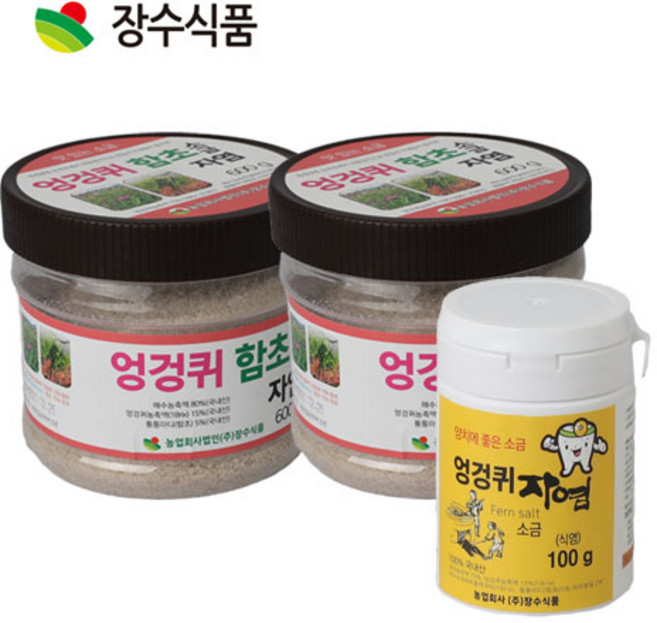 장수식품 엉겅퀴 함초 자염 소금 600g 1개 2개, 1.2kg
