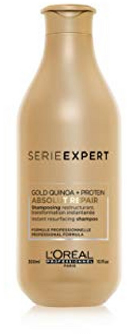 유럽 로레알 파리 프로페셔널 엑스퍼트 앱솔루트 리페어 샴푸 시리즈 골드 퀴노아 프로틴 화이트 300ml 헤어케어, 1개