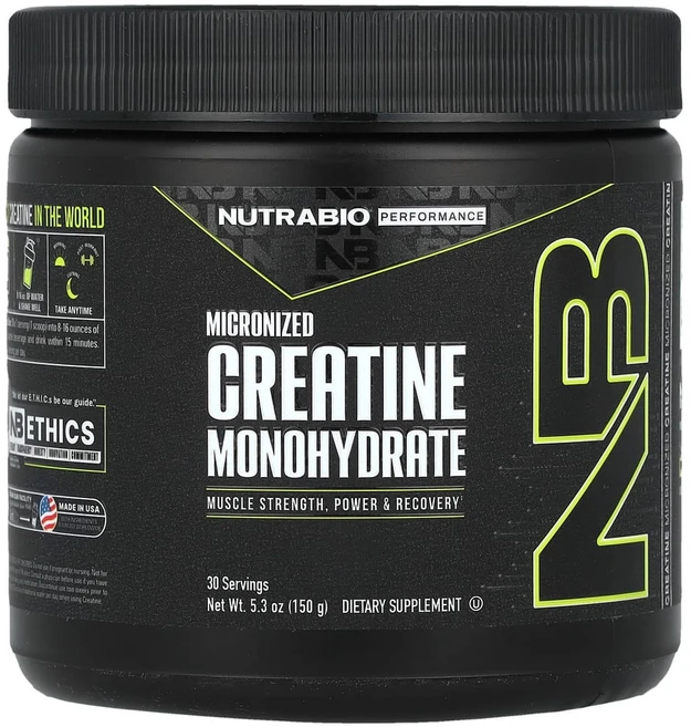누트라바이오 NutraBio 운동 능력 미분화 크레아틴 일수화물 150g(5.3oz) NRB-23016, NutraBio 운동 능력 미분화 크레아틴 일수화물 1, 150g, 1개 - 쿠팡