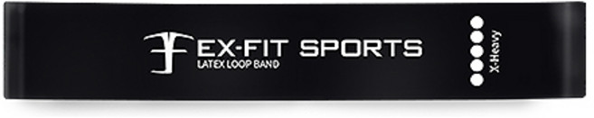 엑피트 라텍스 루프밴드 운동시설 대량납품등급, 5단계 블랙, 1개