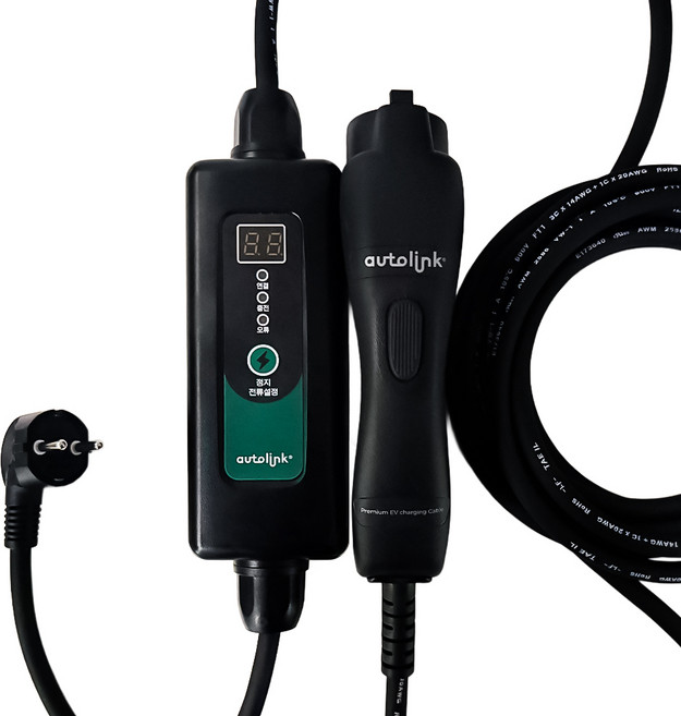 아우토링크 국산 가정용 완속 전기차 일반 220v b타입 5핀 충전기, 7m, 1개