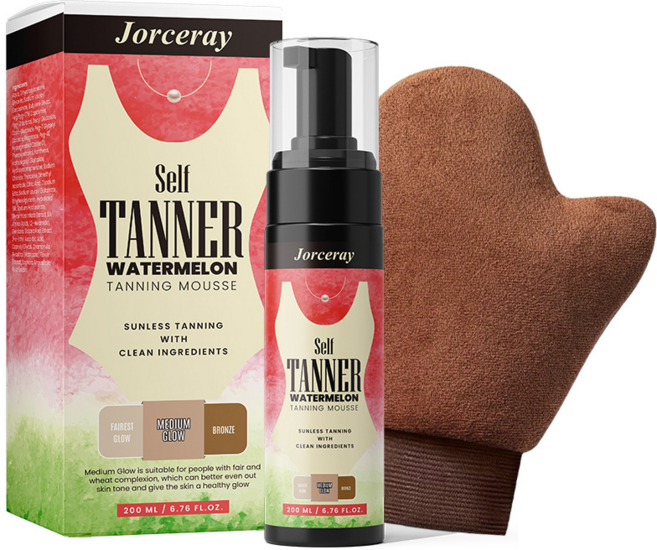 셀프 태닝 무스 장감 포함 수박향 Self Tanning Mousse, 1개, 200ml