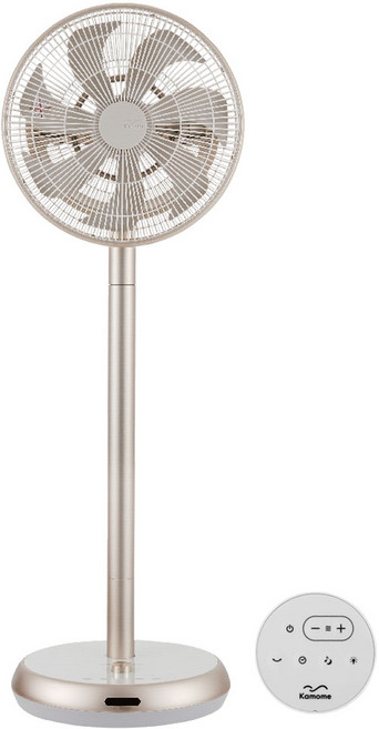 카모메 충전식 BLDC모터 저소음 초미풍 공기순환기 무선 선풍기, KAM-AF305CG