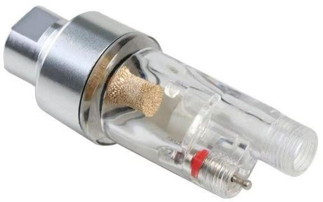 噴筆油水分離器 過濾器 水隔, 1個, 銀色
