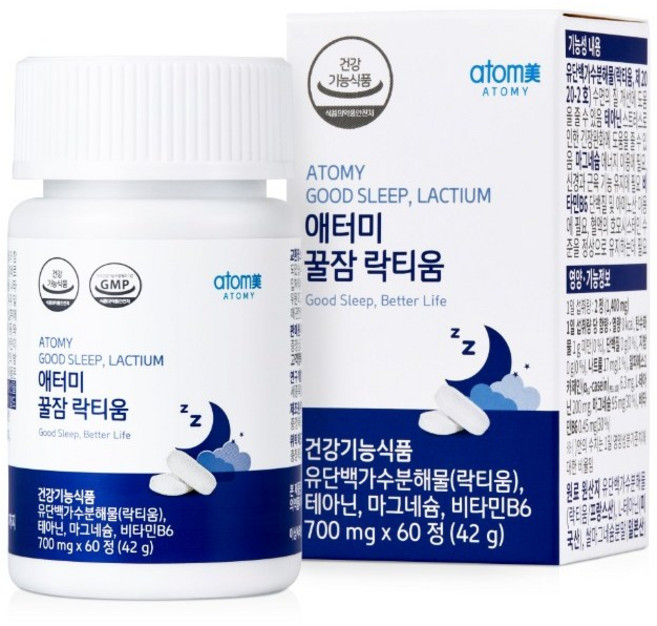 애터미 꿀잠 락티움 (60정 1개월분), 1개, 기본