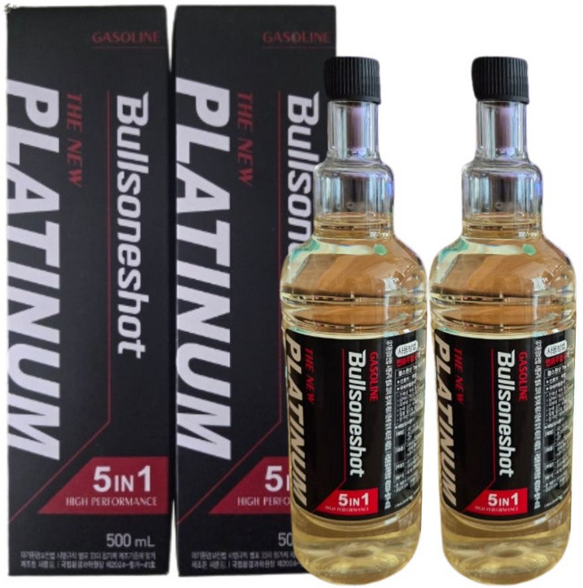 1+1 불스원샷 플래티넘 불소원샷 불스원 휘발유 500ml 4in1, 1, 가솔린/휘발유