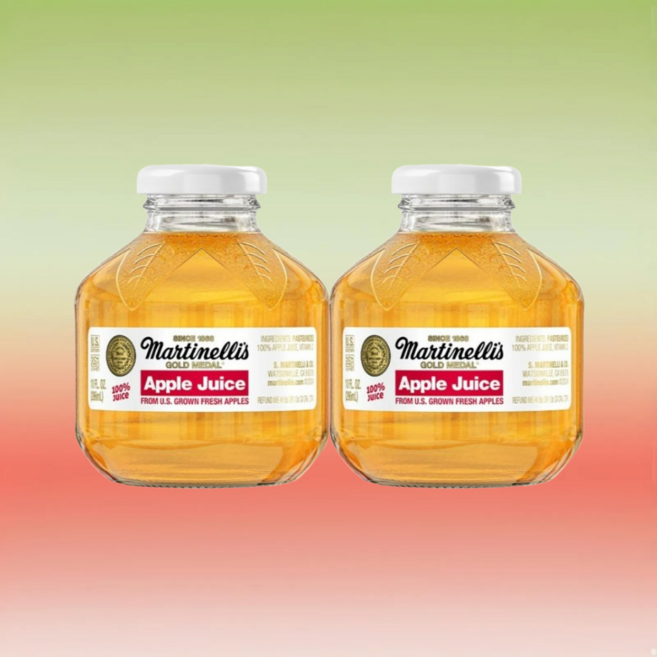마르티넬리 골드메달 애플주스, 296ml, 2개