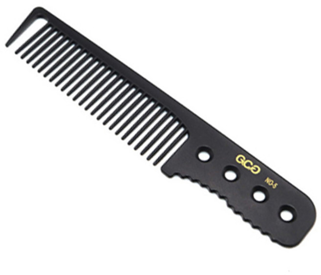 GCG 헤어디자이너 커트빗 세라믹 카본 전문가용 빗 정전기방지 커팅빗, 2개, 5호